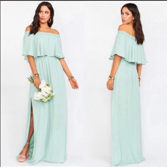 SMYM Hacienda maxi dress Dusty Mint - Picture 1 of 5